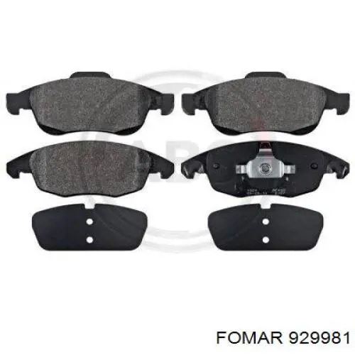 Колодки Fomar Roulunds 929981 цена, от 17.10 USD