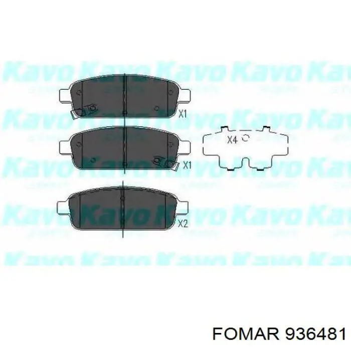 Задние дисковые колодки Daco 320403