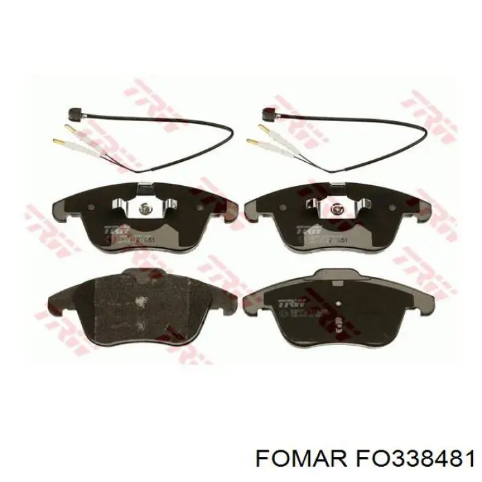 Передние тормозные колодки FO338481 Fomar Roulunds