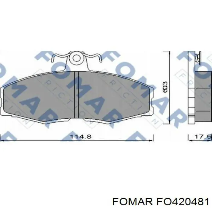 Колодки тормозные передние дисковые на Skoda Favorit 787