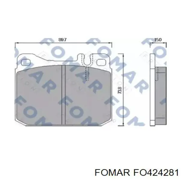 Тормозные колодки Mercedes A0014209220