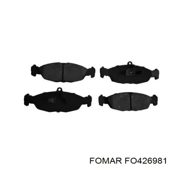 Колодки гальмівні передні, дискові FO426981 Fomar Roulunds