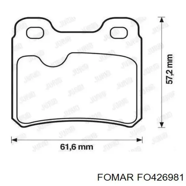 Колодки Fomar Roulunds FO426981 цена, от 9.65 USD