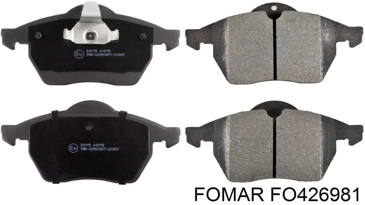 Колодки гальмівні передні, дискові FO426981 Fomar Roulunds