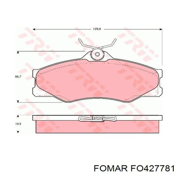 Купить FO427781 Fomar Roulunds Колодки тормозные