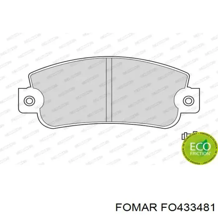 Колодки Fomar Roulunds FO433481 цена, от 12.30 USD
