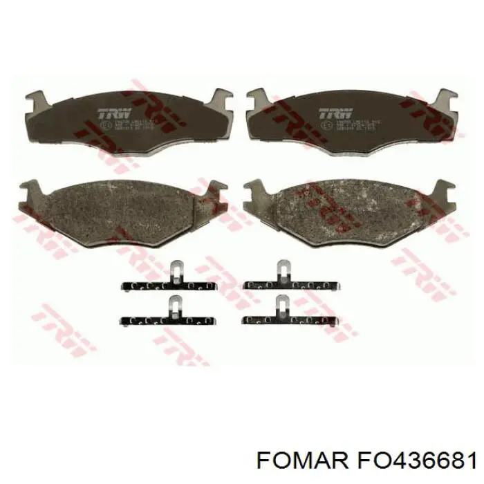 Передние тормозные колодки 1HO698151 VAG
