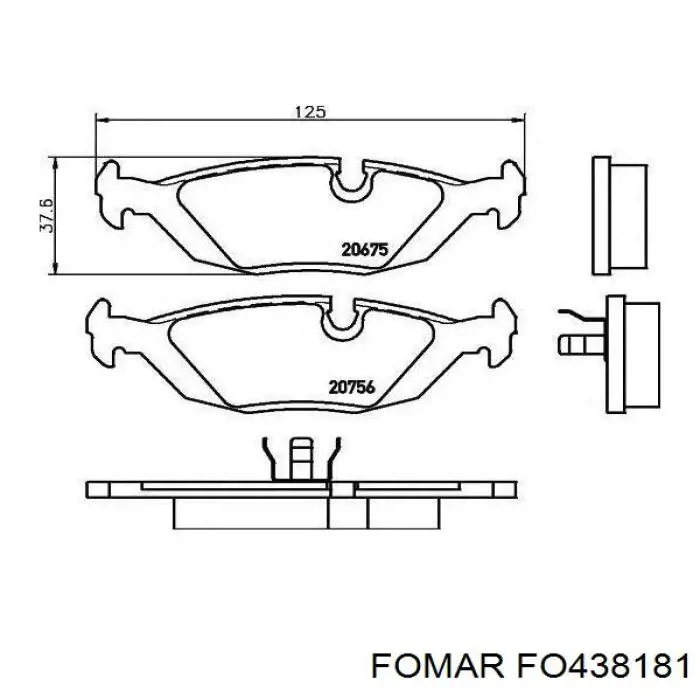 Купить 321509 Daco Колодки тормозные задние, дисковые