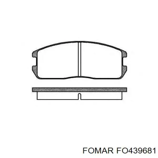Купить D396E Dafmi Колодки тормозные