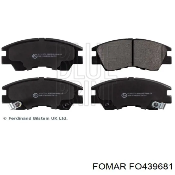 Передние тормозные колодки D396E Intelli