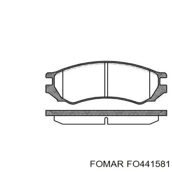 Купить D415E Dafmi Колодки тормозные