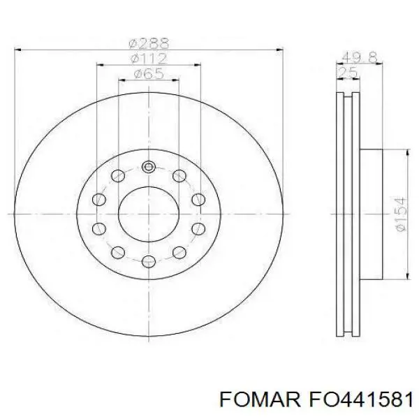 Передние тормозные колодки D415E Dafmi