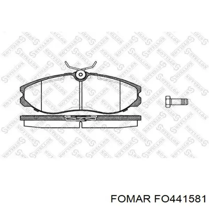 Передние тормозные колодки D415EI Dafmi