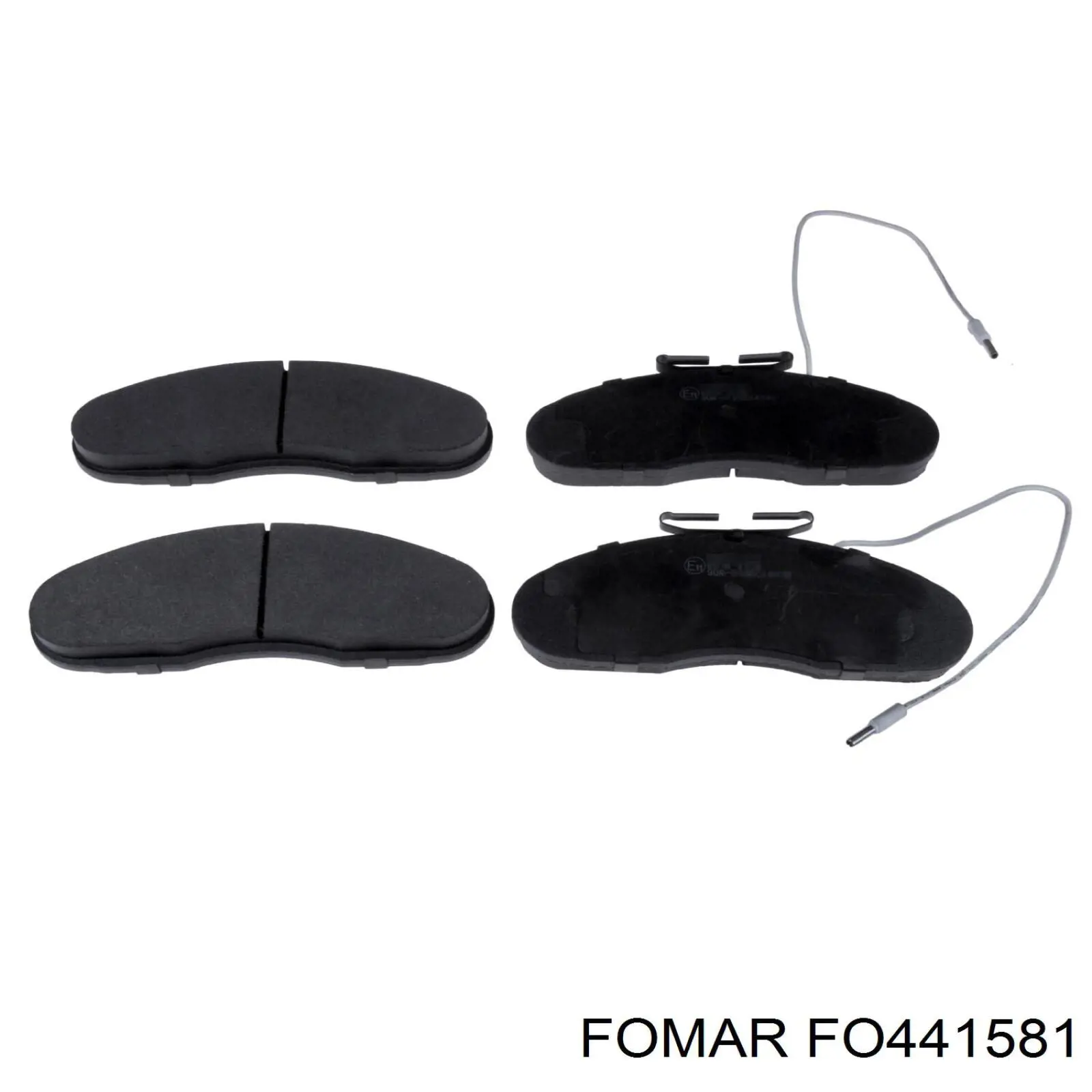 FO 441581 Fomar Roulunds колодки тормозные передние дисковые