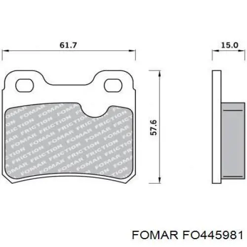 Задние тормозные колодки LPR05P656 LPR