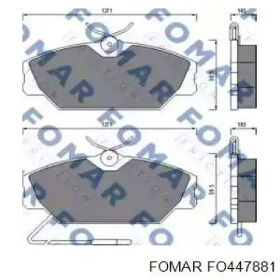 TX1076 Tomex Колодки передние