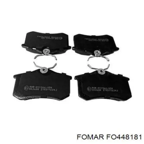 Колодки дисковые  Fomar Roulunds FO448181 цена, от 13.47 USD