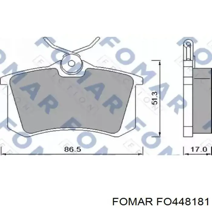Колодки тормозные задние дисковые на Volkswagen Passat  B3, B4, 3A5, 351