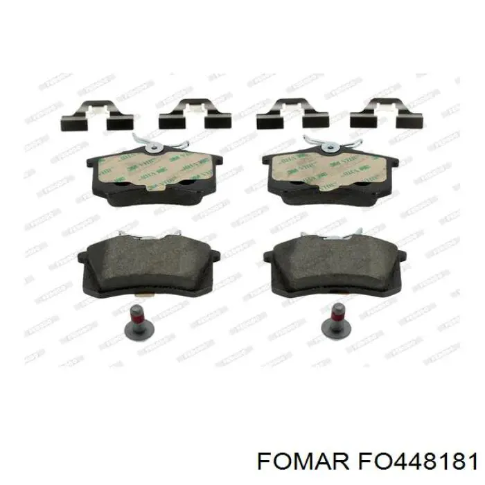 Купить FO448181 Fomar Roulunds Колодки тормозные задние, дисковые