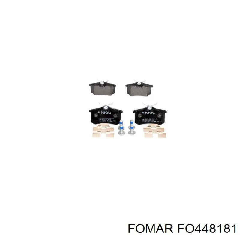 FO448181 Fomar Roulunds Колодки тормозные дисковые комплект