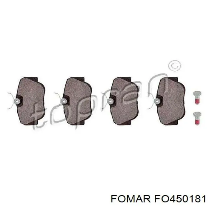 Колодки Fomar Roulunds FO450181 цена, от 14.50 USD