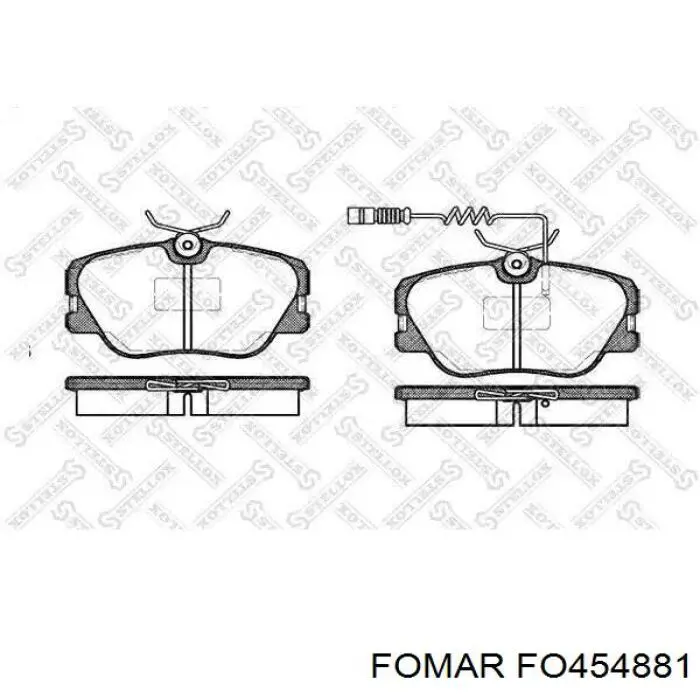 Задние тормозные колодки 34200020 Mercedes