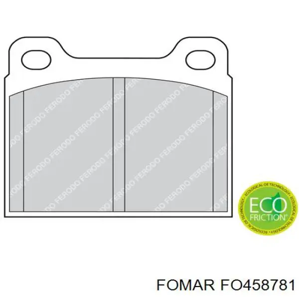 Купить FO458781 Fomar Roulunds Колодки тормозные задние, дисковые