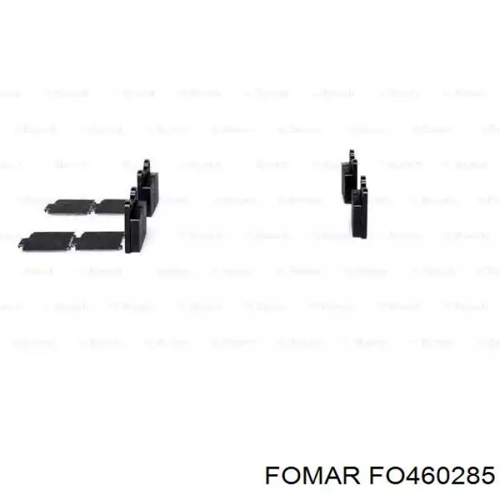 Купить FO460285 Fomar Roulunds Колодки тормозные задние, дисковые