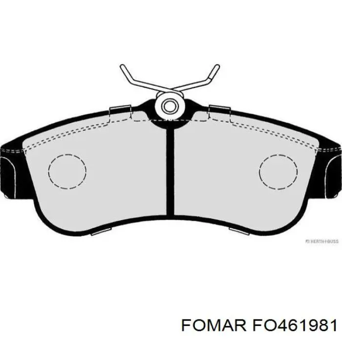 Колодки Fomar Roulunds FO461981 цена, от 14.75 USD