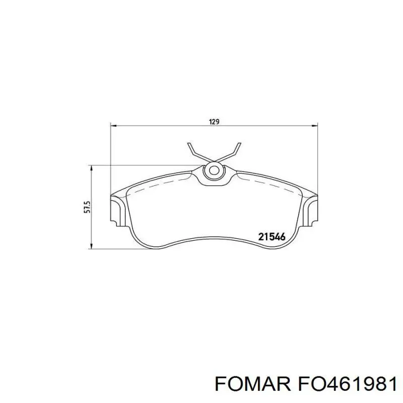 Купить FO461981 Fomar Roulunds Колодки тормозные