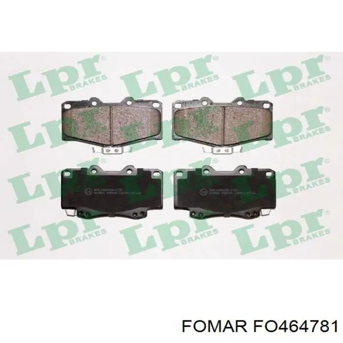 Купить FO464781 Fomar Roulunds Колодки тормозные