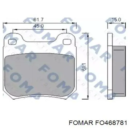 Купить 90487271 Opel Колодки тормозные задние, дисковые