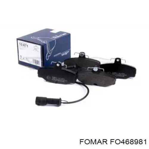 Задние тормозные колодки FO468981 Fomar Roulunds