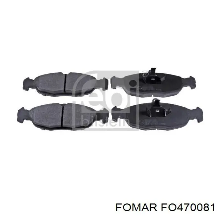 Передние тормозные колодки FO470081 Fomar Roulunds