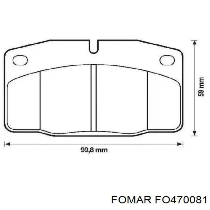 FO470081 Fomar Roulunds Колодки передние