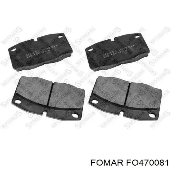 Купить FO470081 Fomar Roulunds Колодки тормозные