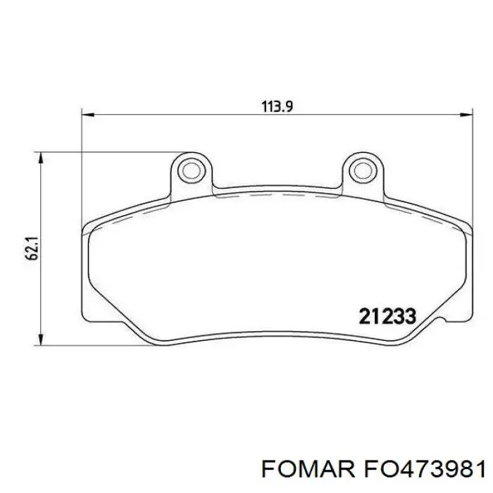 Колодки Fomar Roulunds FO473981 цена, от 20.26 USD