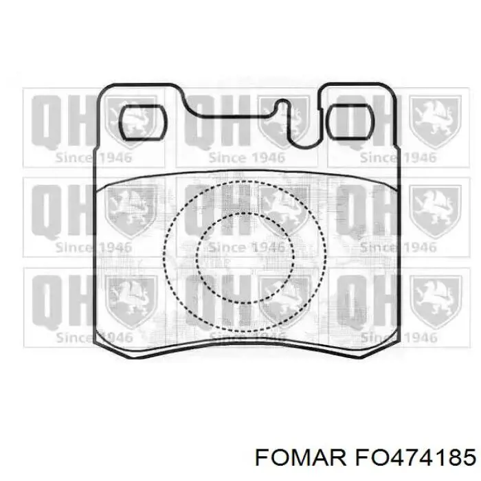 Колодки дисковые  Fomar Roulunds FO474185 цена, от 9.58 USD