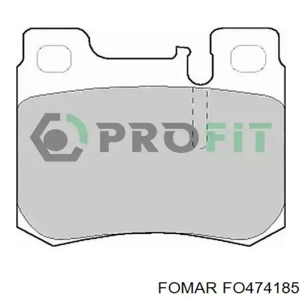 Купить FO474185 Fomar Roulunds Колодки тормозные задние, дисковые