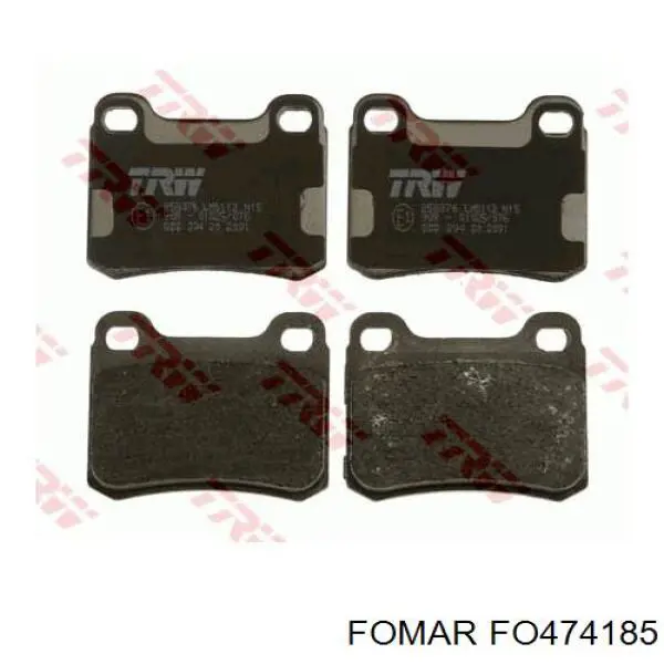 Колодки дисковые  Fomar Roulunds FO474185 цена, от 9.58 USD