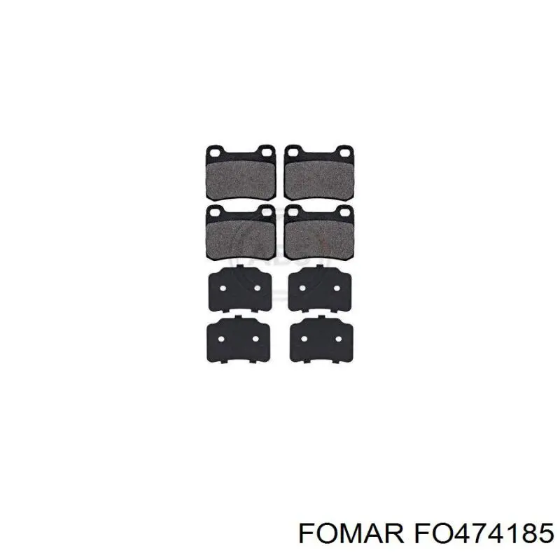 Купить FO474185 Fomar Roulunds Колодки тормозные задние, дисковые