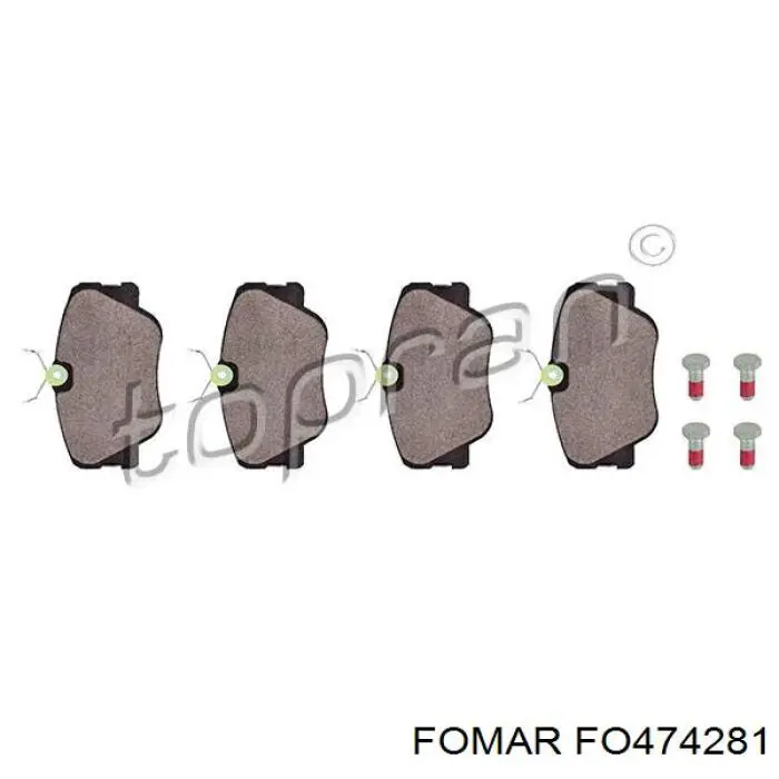 Передние тормозные колодки D742EI Dafmi