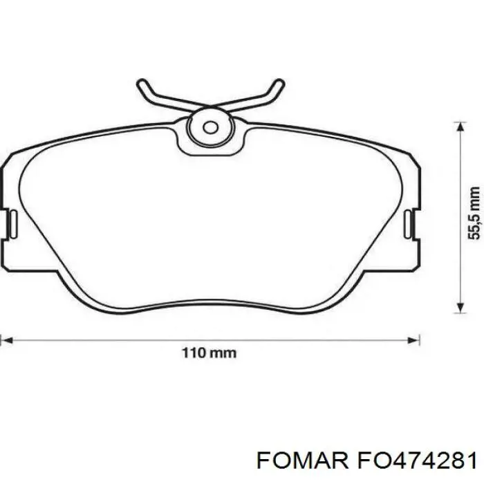 Купить FO474281 Fomar Roulunds Колодки тормозные
