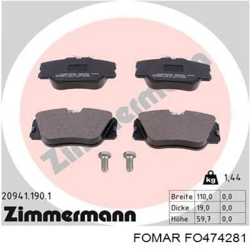 Колодки Mercedes 0004200720 цена, от 16.89 USD
