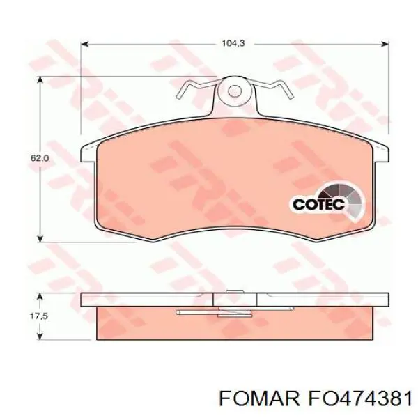Колодки Frico FC1325 цена, от 6.36 USD