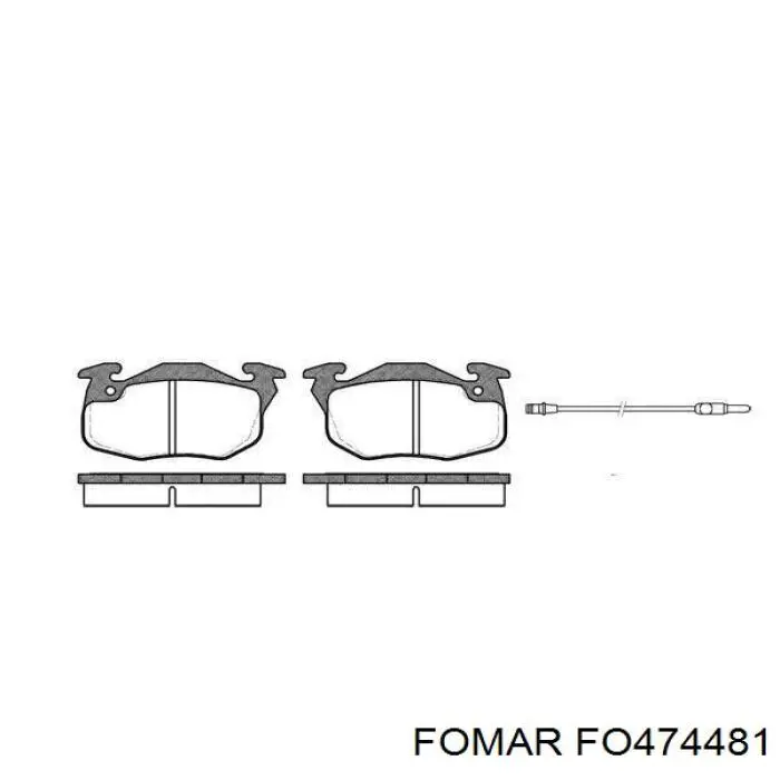 Передние тормозные колодки 5SP384 Samko
