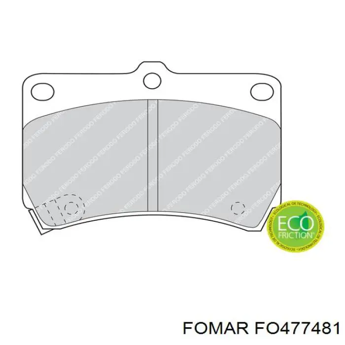 Передние тормозные колодки 301274 VALEO