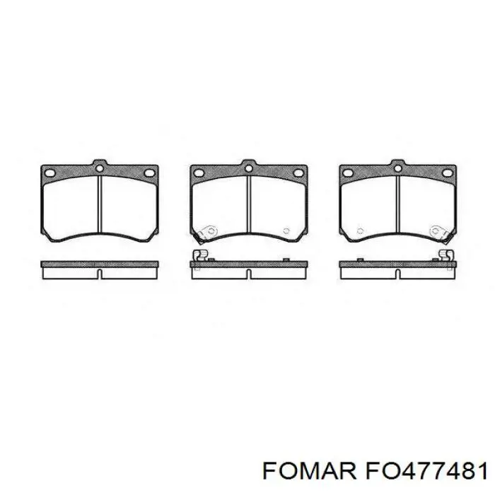 Тормозные колодки Fomar Roulunds FO477481
