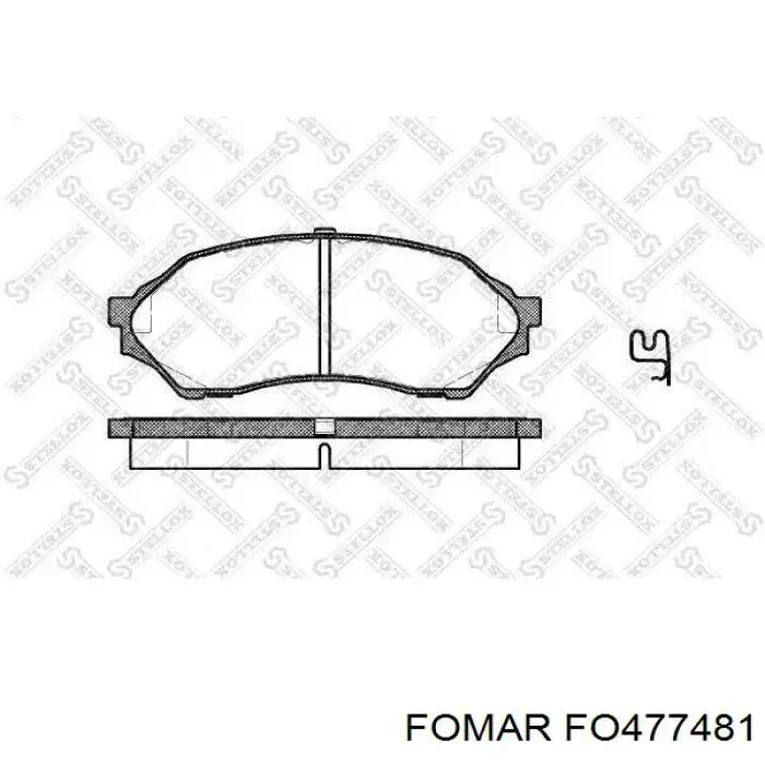 Купить FO477481 Fomar Roulunds Колодки тормозные