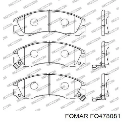 Колодки Fomar Roulunds FO478081 цена, от 20.88 USD